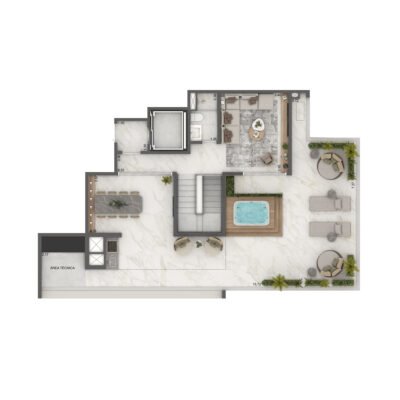 Home Boutique Campo Belo - Planta 265m² - Duplex superior Home Boutique Campo Belo - Planta 265m² - Duplex superior