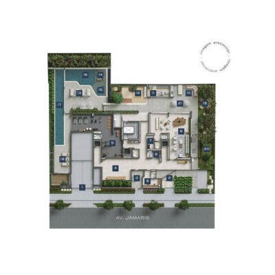 NUV Moema - Implantação térreo NUV Moema - Implantação térreo