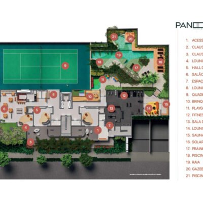 Panorama Skyline Ibirapuera - Implantação térreo Panorama Skyline Ibirapuera - Implantação térreo