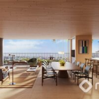 Panorama Skyline Ibirapuera - Perspectiva living Panorama Skyline Ibirapuera - Perspectiva living