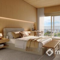 Panorama Skyline Ibirapuera - Perspectiva suíte master Panorama Skyline Ibirapuera - Perspectiva suíte master