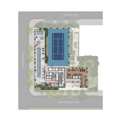 Vista Parque Ibirapuera - Implantação 4º pavimento Vista Parque Ibirapuera - Implantação 4º pavimento