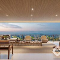 Vista Parque Ibirapuera - Perspectiva living 373m² Vista Parque Ibirapuera - Perspectiva living 373m²