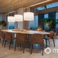 Vista Parque Ibirapuera - Perspectiva living do triplex 1184m² Vista Parque Ibirapuera - Perspectiva living do triplex 1184m²