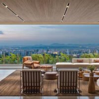 Vista Parque Ibirapuera - Perspectiva living do triplex 1007m² Vista Parque Ibirapuera - Perspectiva living do triplex 1007m²