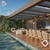 Vista Parque Ibirapuera - Perspectiva piscina do triplex 1007m² Vista Parque Ibirapuera - Perspectiva piscina do triplex 1007m²