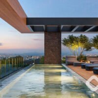 Vista Parque Ibirapuera - Perspectiva piscina do triplex 1184m² Vista Parque Ibirapuera - Perspectiva piscina do triplex 1184m²