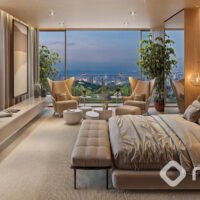 Vista Parque Ibirapuera - Perspectiva suíte master 373m² Vista Parque Ibirapuera - Perspectiva suíte master 373m²