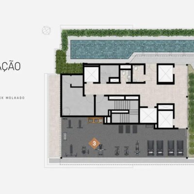 Axis Campo Belo - Implantação rooftop Axis Campo Belo - Implantação rooftop