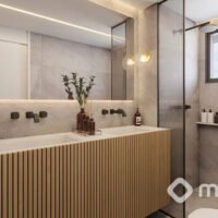 Axis Campo Belo - Perspectiva banheiro Axis Campo Belo - Perspectiva banheiro