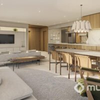 Axis Campo Belo - Perspectiva living Axis Campo Belo - Perspectiva living