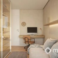 Axis Campo Belo - Perspectiva suíte 3 Axis Campo Belo - Perspectiva suíte 3