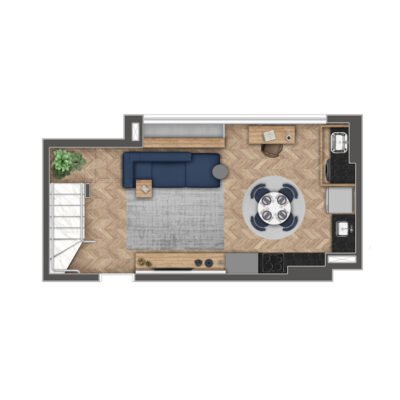 B.Long Ibirapuera - Planta 85m² - Duplex inferior B.Long Ibirapuera - Planta 85m² - Duplex inferior