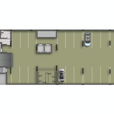 Canto Sabiá - Implantação 1º subsolo Canto Sabiá - Implantação 1º subsolo