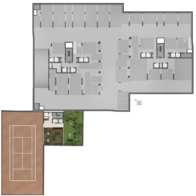 Granoscar Ibirapuera - Implantação 2º subsolo Granoscar Ibirapuera - Implantação 2º subsolo