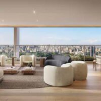 Granoscar Ibirapuera - Perspectiva living ampliado 412m² Granoscar Ibirapuera - Perspectiva living ampliado 412m²