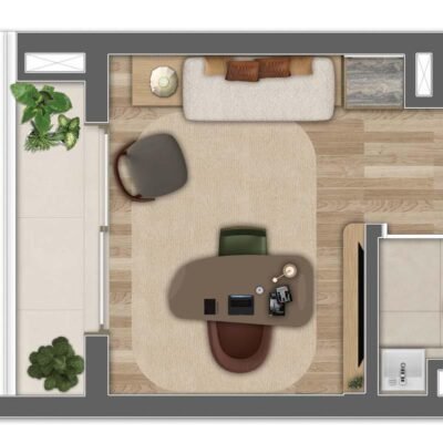 Granoscar Ibirapuera - Planta 17m² - Office exclusivo Granoscar Ibirapuera - Planta 17m² - Office exclusivo