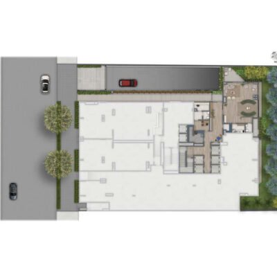 Helbor Collage Bela Vista - Implantação térreo Helbor Collage Bela Vista - Implantação térreo