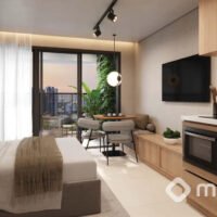 Helbor Collage Bela Vista - Perspectiva studio 26m² Helbor Collage Bela Vista - Perspectiva studio 26m²