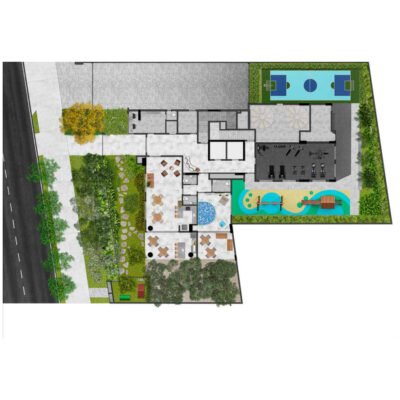 Lumen Campo Belo - Implantação térreo Lumen Campo Belo - Implantação térreo