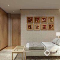 Lumen Campo Belo - Perspectiva suíte master 105m² Lumen Campo Belo - Perspectiva suíte master 105m²