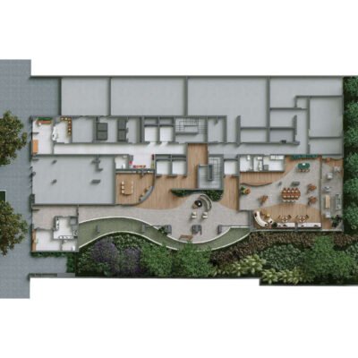 Lumine Campo Belo - Implantação térreo Lumine Campo Belo - Implantação térreo