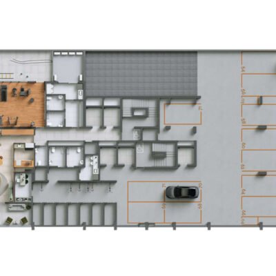 Lumine Campo Belo Studios - Implantação 3º pavimento Lumine Campo Belo Studios - Implantação 3º pavimento