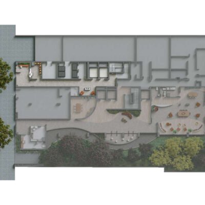 Lumine Campo Belo Studios - Implantação térreo Lumine Campo Belo Studios - Implantação térreo