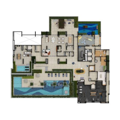 Raízes Premium Campo Belo - Implantação 4º pavimento Raízes Premium Campo Belo - Implantação 4º pavimento