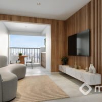 Raízes Premium Campo Belo - Perspectiva living 64m² Raízes Premium Campo Belo - Perspectiva living 64m²