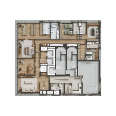 Singular Ibirapuera - Planta 624m² - Duplex inferior Singular Ibirapuera - Planta 624m² - Duplex inferior