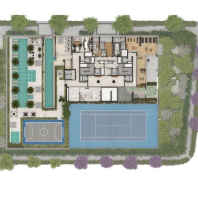 The Garden Klabin - Implantação lazer The Garden Klabin - Implantação lazer