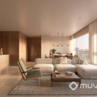 Gavia Moema - Perspectiva living 126m² Gavia Moema - Perspectiva living 126m²