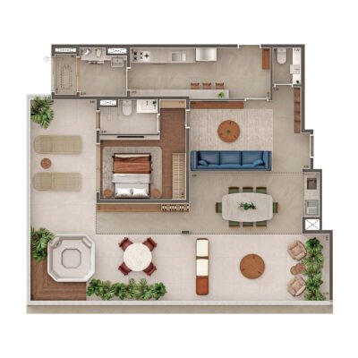 Gavia Moema - Planta 149m² - Penthouse Gavia Moema - Planta 149m² - Penthouse