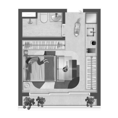Hauser Home Design - Planta 25m² - Studio Hauser Home Design - Planta 25m² - Studio