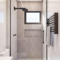 Skyline Brooklin - Perspectiva banho suíte 3 Skyline Brooklin - Perspectiva banho suíte 3