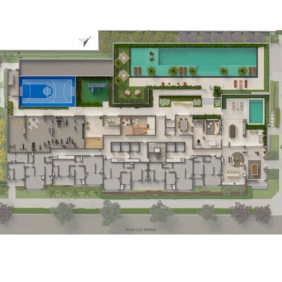 The New Residence Brooklin by Living - Implantação 4º sobressolo The New Residence Brooklin by Living - Implantação 4º sobressolo
