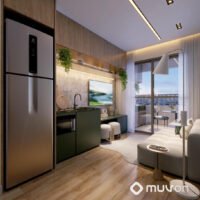 Today Vila Clementino - Perspectiva living 33m² | Final 9 Today Vila Clementino - Perspectiva living 33m² | Final 9