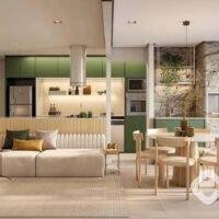 Triu 1722 - Perspectiva living integrado Triu 1722 - Perspectiva living integrado