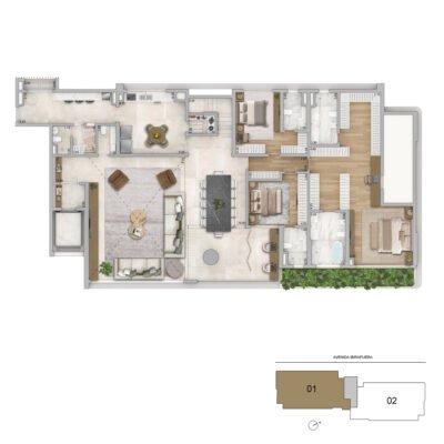 Zen Cyrela & Yoo - Planta 560m² - Duplex inferior Zen Cyrela & Yoo - Planta 560m² - Duplex inferior