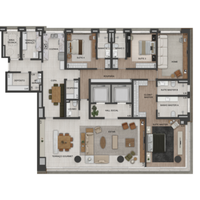 lindenberg-moema-planta-293m-3-suites-sala-intima lindenberg-moema-planta-293m-3-suites-sala-intima