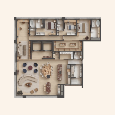 Sofia Campo Belo - Planta 270m² - Opção 1 Sofia Campo Belo - Planta 270m² - Opção 1