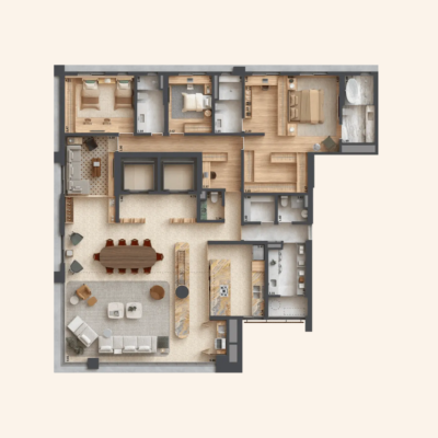 Sofia Campo Belo - Planta 270m² - Opção 2 Sofia Campo Belo - Planta 270m² - Opção 2