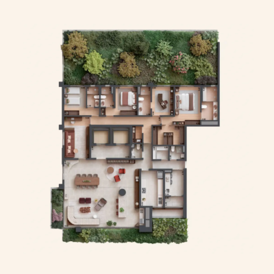 Sofia Campo Belo - Planta 278m² - garden Sofia Campo Belo - Planta 278m² - garden