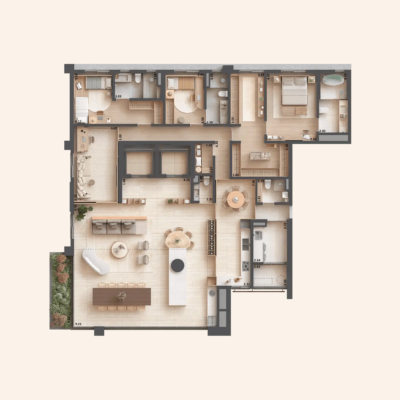 Sofia Campo Belo - Planta 278m² - Opção 2 Sofia Campo Belo - Planta 278m² - Opção 2