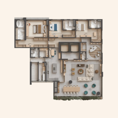 Sofia Campo Belo - Planta 328m² - Opção 1 Sofia Campo Belo - Planta 328m² - Opção 1