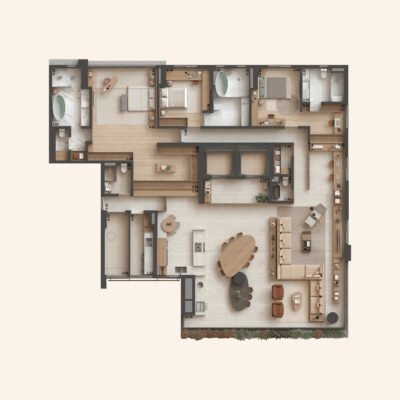 Sofia Campo Belo - Planta 328m² - Opção 3 Sofia Campo Belo - Planta 328m² - Opção 3