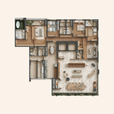 Sofia Campo Belo - Planta 328m² - Opção 4 Sofia Campo Belo - Planta 328m² - Opção 4