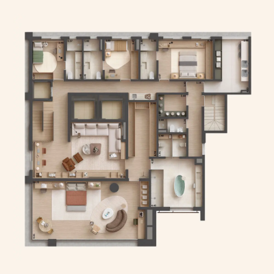 Sofia Campo Belo - Planta 551m² - Duplex inferior Sofia Campo Belo - Planta 551m² - Duplex inferior