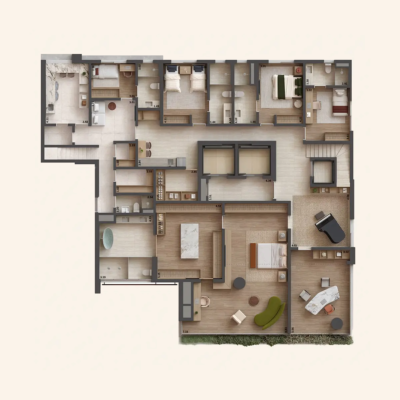 Sofia Campo Belo - Planta 644m² - Duplex inferior Sofia Campo Belo - Planta 644m² - Duplex inferior